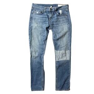 Rag & Bone Ludlow Patchwork Tomboy Jeans Size 26